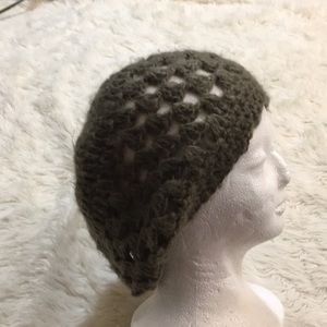 Handmade in UGANDA army green crochet cap